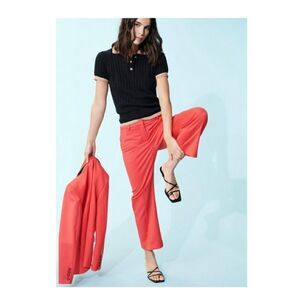 Banana Republic Flare Cropped Coral Color Pants Size 14